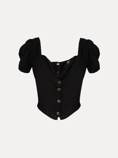 Vivienne Westwood SHORT SLEEVE BEA CORSET CARDIGAN