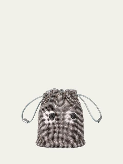 Anya Hindmarch Eyes Mesh Crystal Pouch Bag