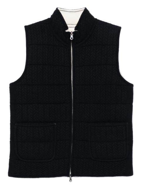 arch4 herringbone padded gilet