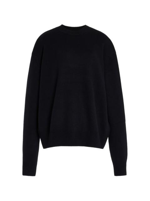 The Frankie Shop Rafaela Padded Merino Wool-Cashmere Sweater black