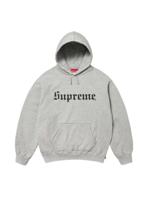 Supreme Supreme FW25 Washed Old English Hooded Sweatshirt 'Heather Grey' SUP-FW25-107-GRY