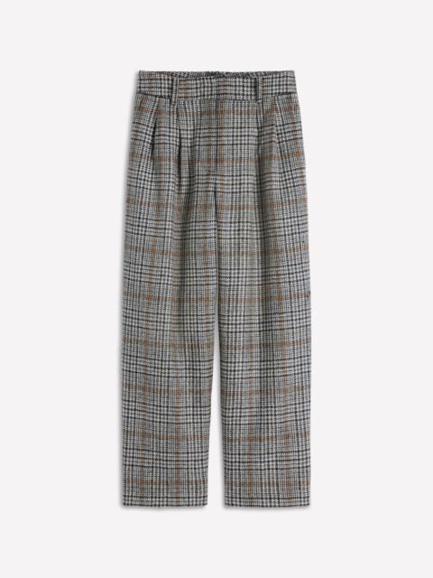 BODEN Bloomsbury Wool Pants-Blue and Grey Prince of Wales