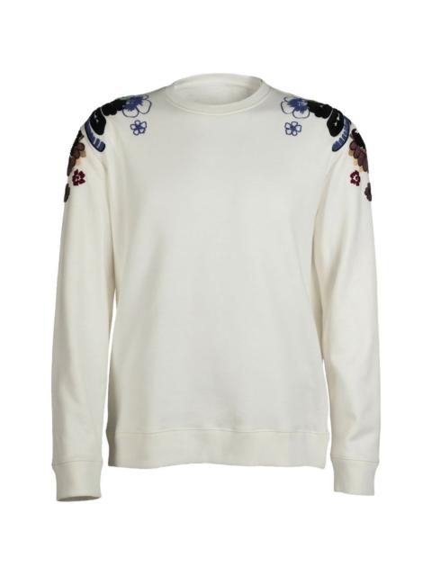 Valentino floral-embellished sweatshirt