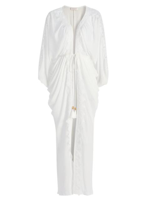 RAMY BROOK Women's Bernice Lace-Trim V-Neck Maxi Dress - White