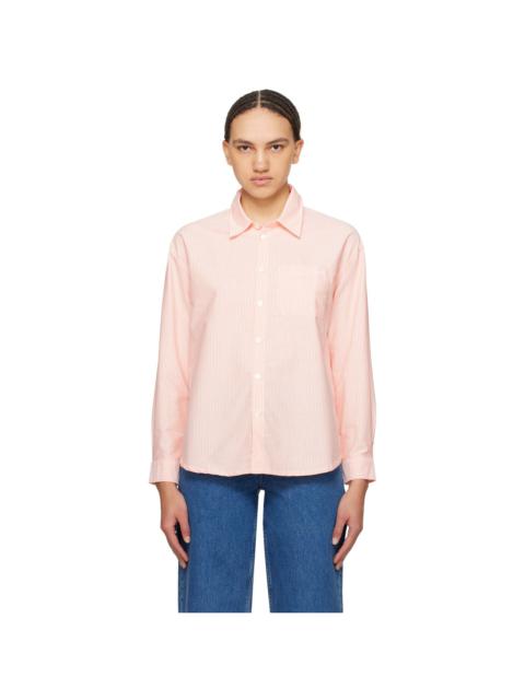 A.P.C. Orange Boyfriend Shirt