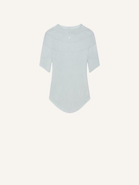 courrèges CIRCLE RIB SWEATER