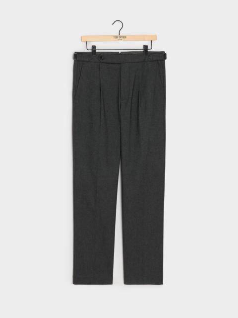TODD SNYDER Italian Heathered Cotton Side Tab Trouser