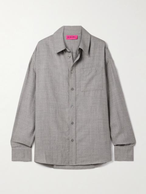 The Elder Statesman Oversized Wool And Cashmere-blend Shirt