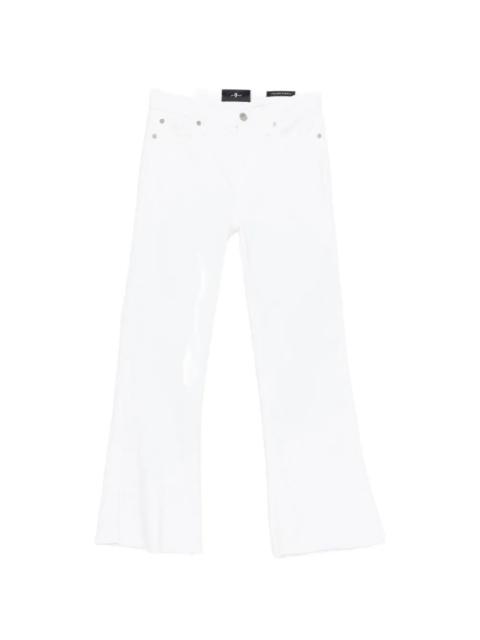 7 For All Mankind CROPPED DOJO Soleil With Raw Cut