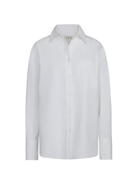 TWP Women's Big Joe Poplin Button-Front Shirt - White