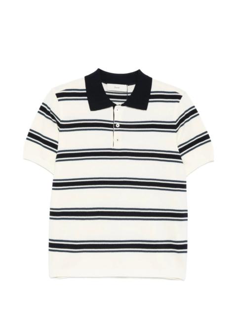 Dunst Dunst Striped Short-sleeve Polo Shirt