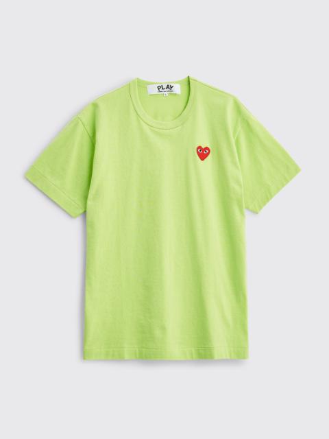 COMME DES GARÇONS PLAY SMALL HEART T-SHIRT GREEN