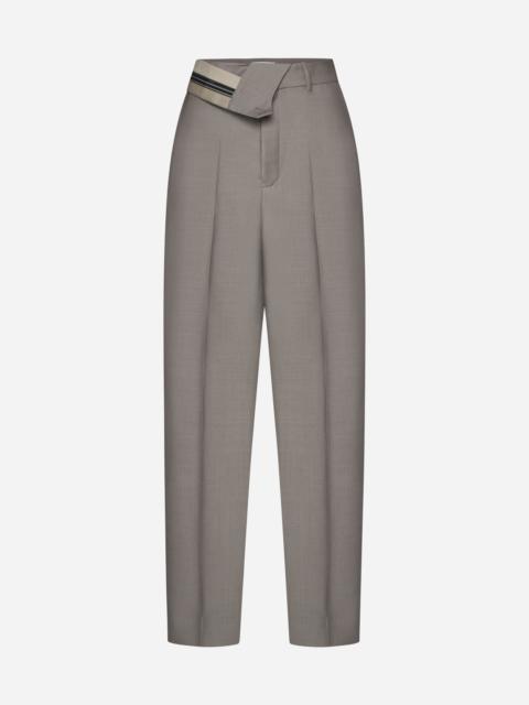 FENDI Mohair and wool trousers