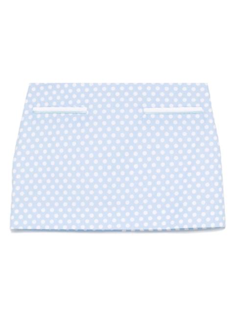 ROWEN ROSE polka dot mini skirt