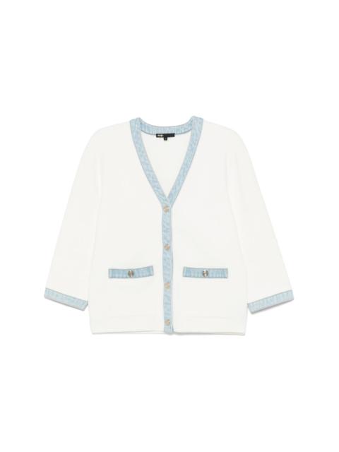 maje bouclé cardigan