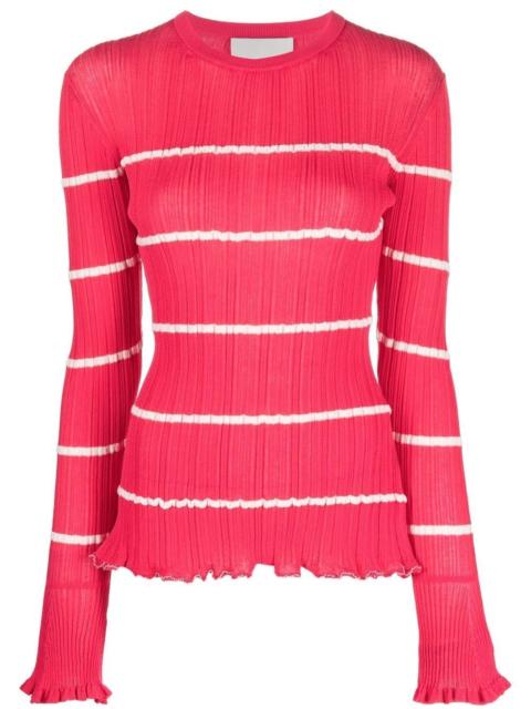3.1 Phillip Lim striped ribbed-knit top
