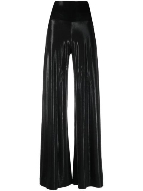 NORMA KAMALI high-waisted flared trousers