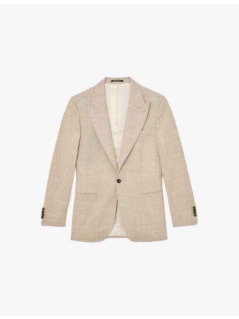 REISS Fibre Peak-Lapel Wool Blazer