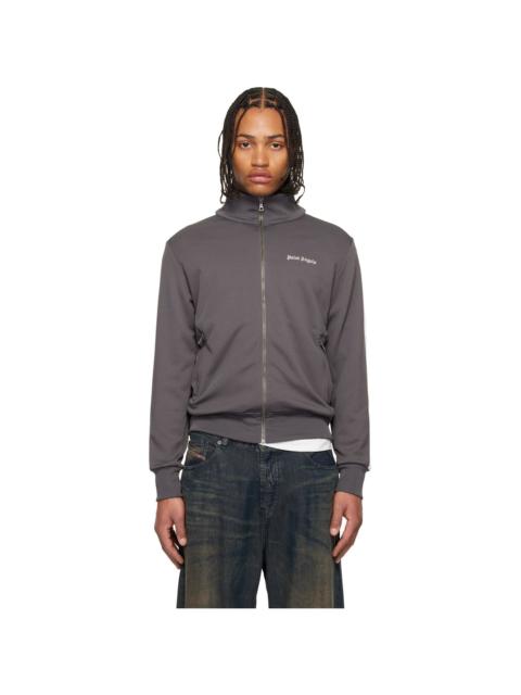 Palm Angels Gray Classic Logo Track Jacket