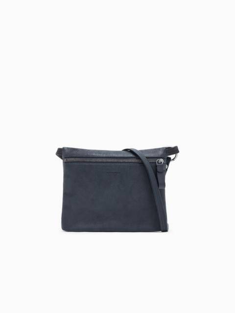 GIORGIO ARMANI CROSSBODY BAG IN PEBBLED LEATHER