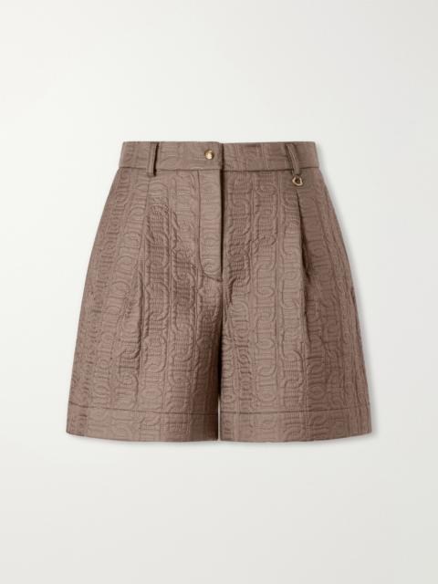 Moncler Logo-printed Jacquard Shorts