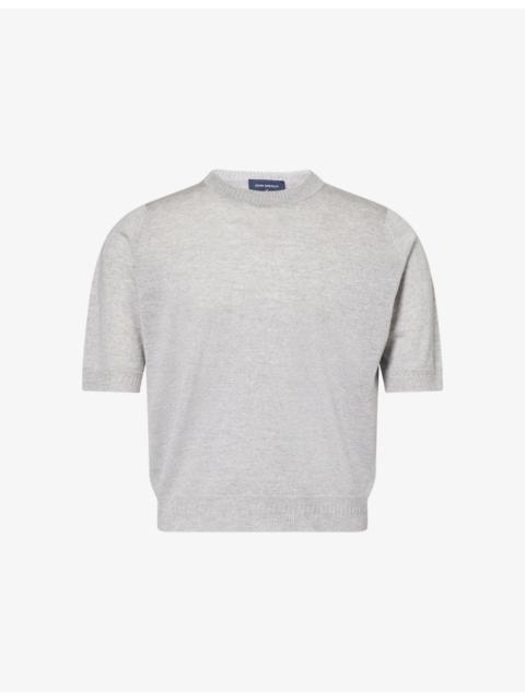 JOHN SMEDLEY John Smedley X Bill Nighy Short-Sleeve Merino Wool Top