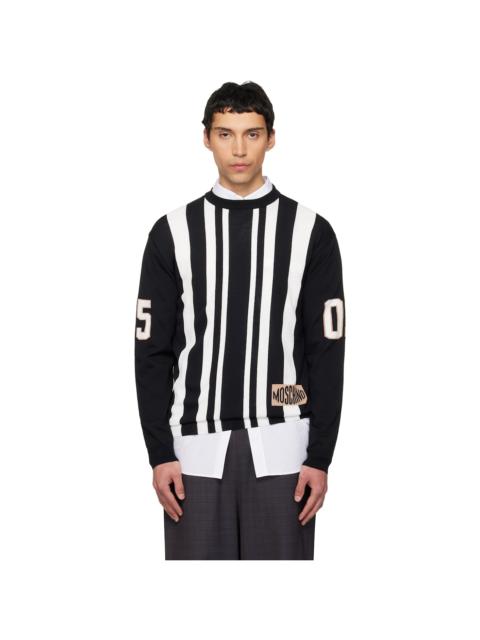 Moschino Black & White Sport Inspired Sweater