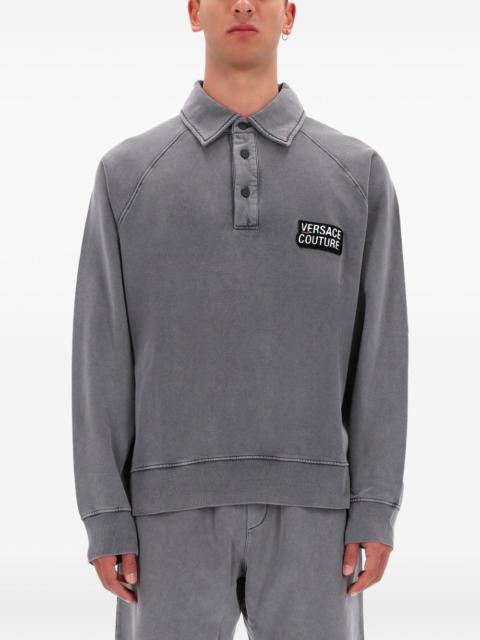 VERSACE JEANS COUTURE long-sleeve polo shirt