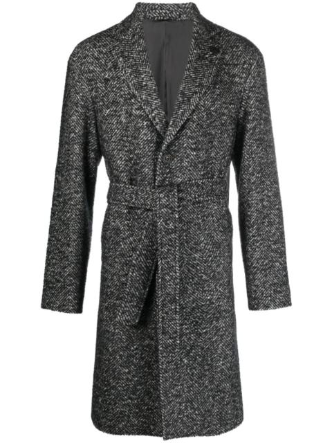 LARDINI single-breasted belted coat