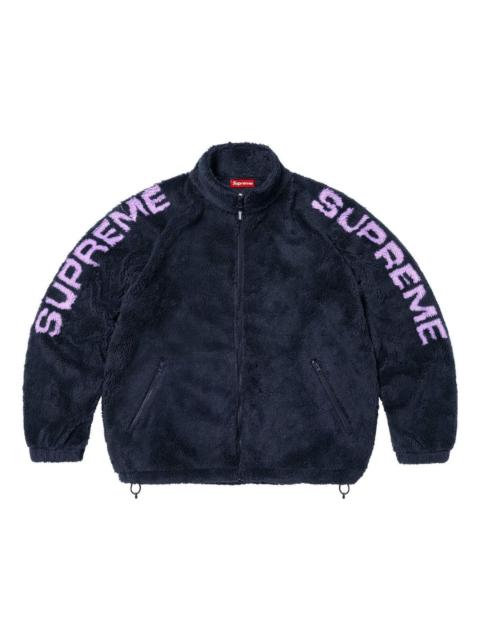 Supreme Supreme Shoulder Logo Fleece Jacket 'Navy' SS25J28-NAVY