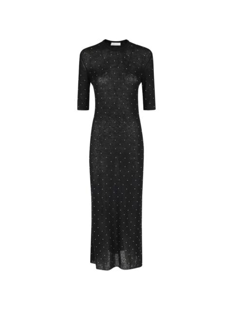 rabanne embellishment-detail maxi dress