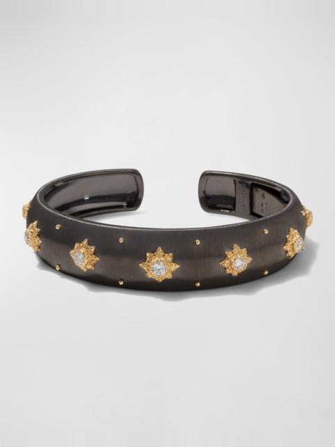 Buccellati Macri 18K Gold Diamond Cuff Bracelet