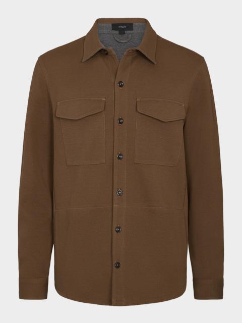 Vince Men's Solid 4-Pocket Shirt Jacket