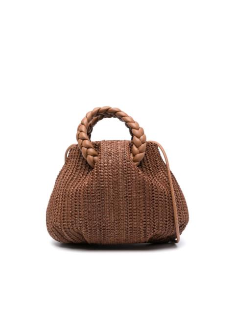 HEREU Bombon woven-raffia tote bag