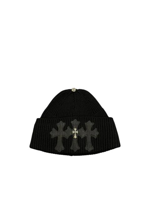 Chrome Hearts Triple Cross cashmere beanie hat