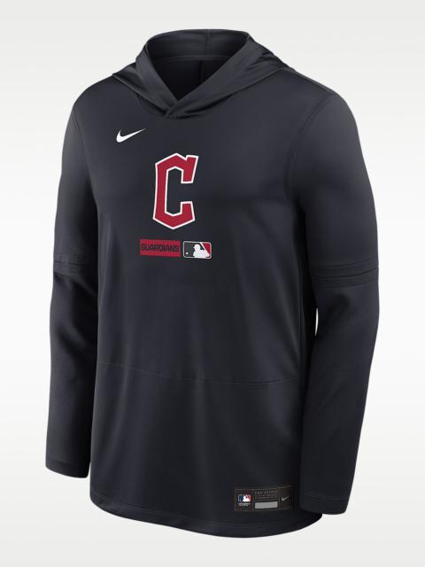Nike Cleveland Guardians Authentic Collection Men's Nike Dri-FIT MLB Long-Sleeve Hooded Top