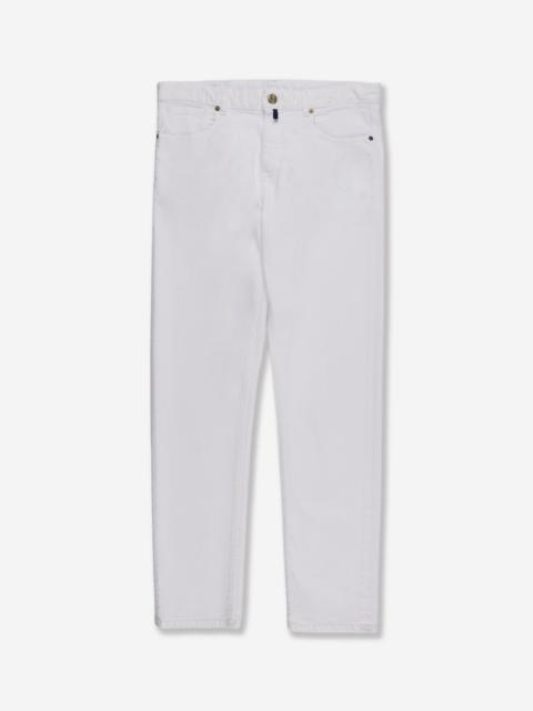 SLOWEAR Regular fit ecru selvedge denim trousers