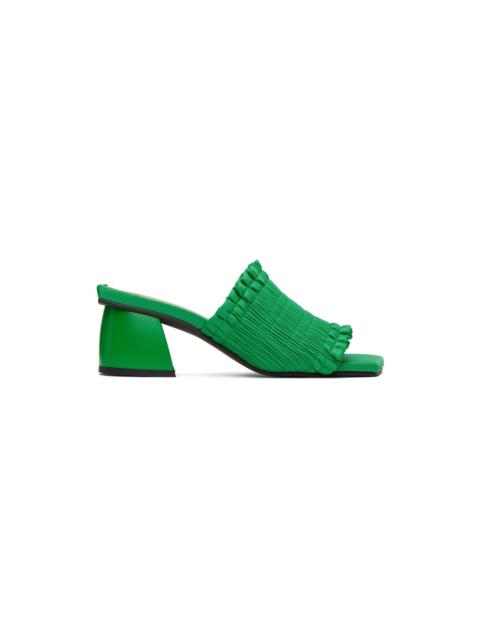 GANNI Green Smock Mules