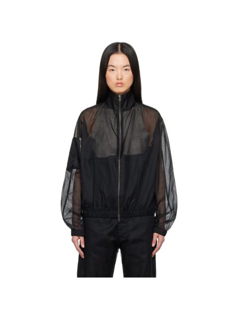 GABRIELA COLL GARMENTS Black No.261 Taffeta Pocket Zipper Jacket