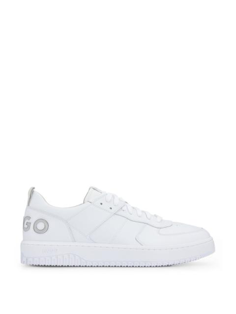 HUGO BASKETBALL-INSPIRED LACE-UP TRAINERS WITH BUBBLE BRANDING