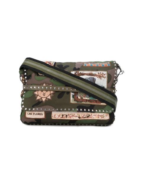 Valentino Valentino Garavani appliquéd messenger bag