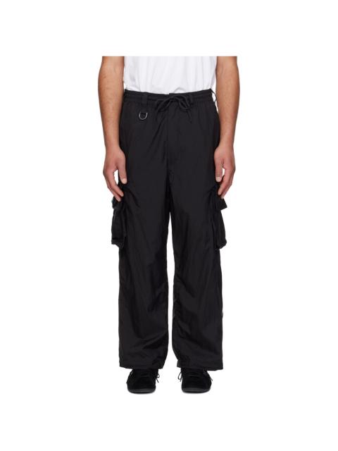 Y-3 Black Nylon Wired 3 Stripes Cargo Pants