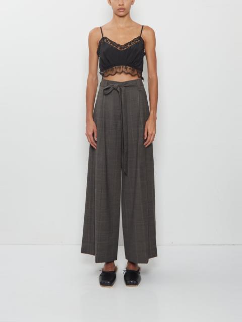 Simone Rocha Cropped Wide Leg Slash Trousers