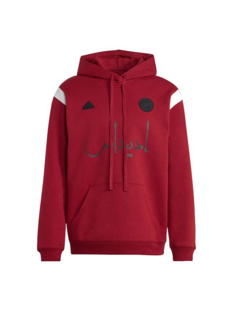 adidas (WMNS) adidas 32 Teams Oversized Overhead Hoodie 'Red' HS5908