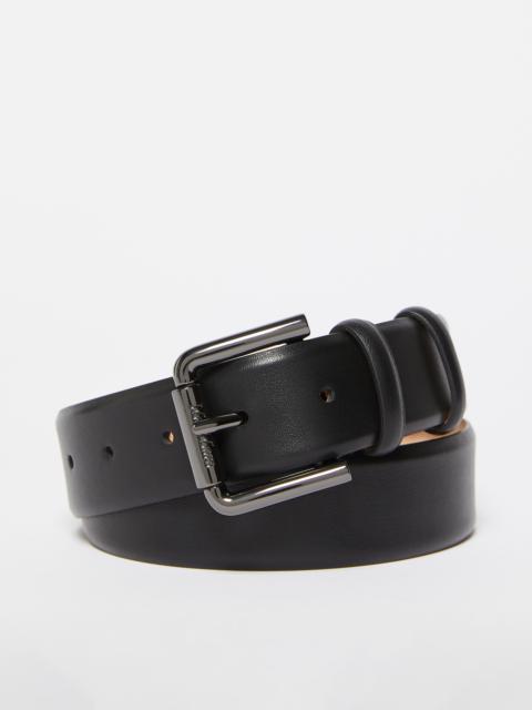 Nappa leather belt