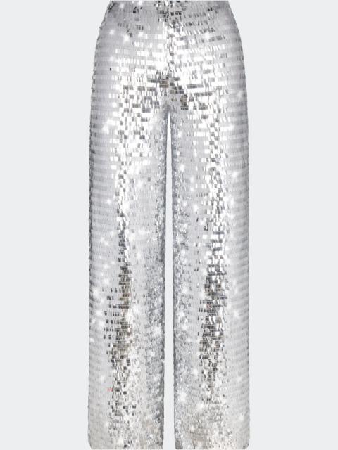 SIMONMILLER Sequin Pia Pant In Satellite Silver