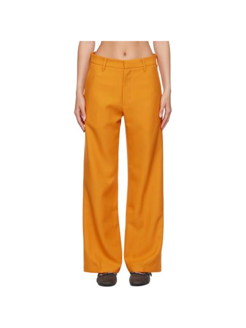 Stockholm Surfboard Club Orange Bootcut Trousers