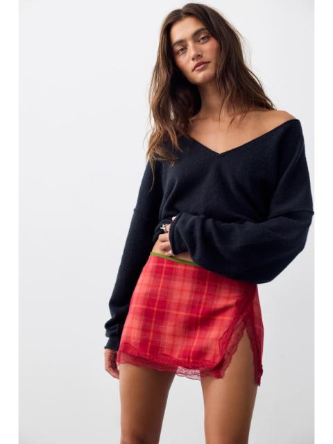 FREE PEOPLE Avani Postage Mixed Mini Skirt