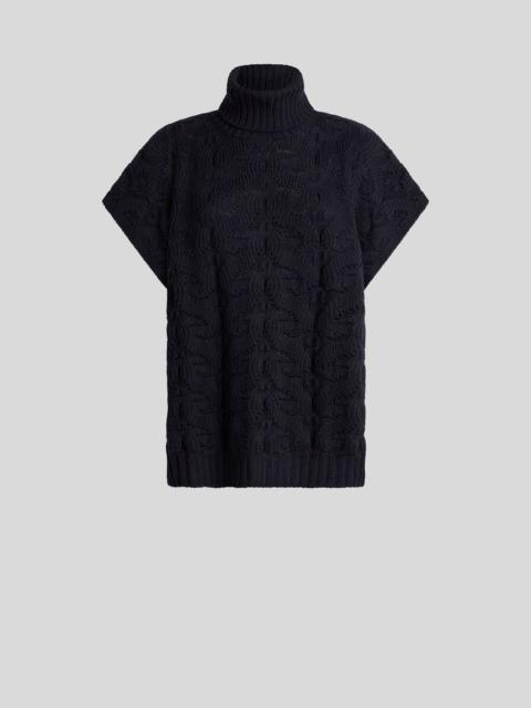 Etro WOOL-BLEND TURTLENECK SWEATER WITH PAISLEY DETAILING