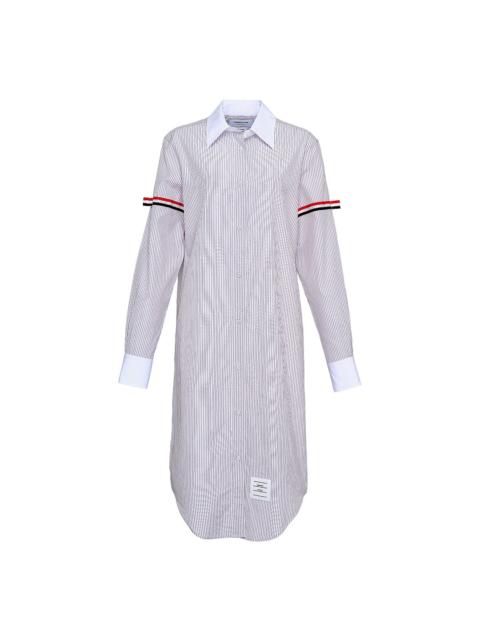 Thom Browne Knee Length Easy Fit Point Collar Dress